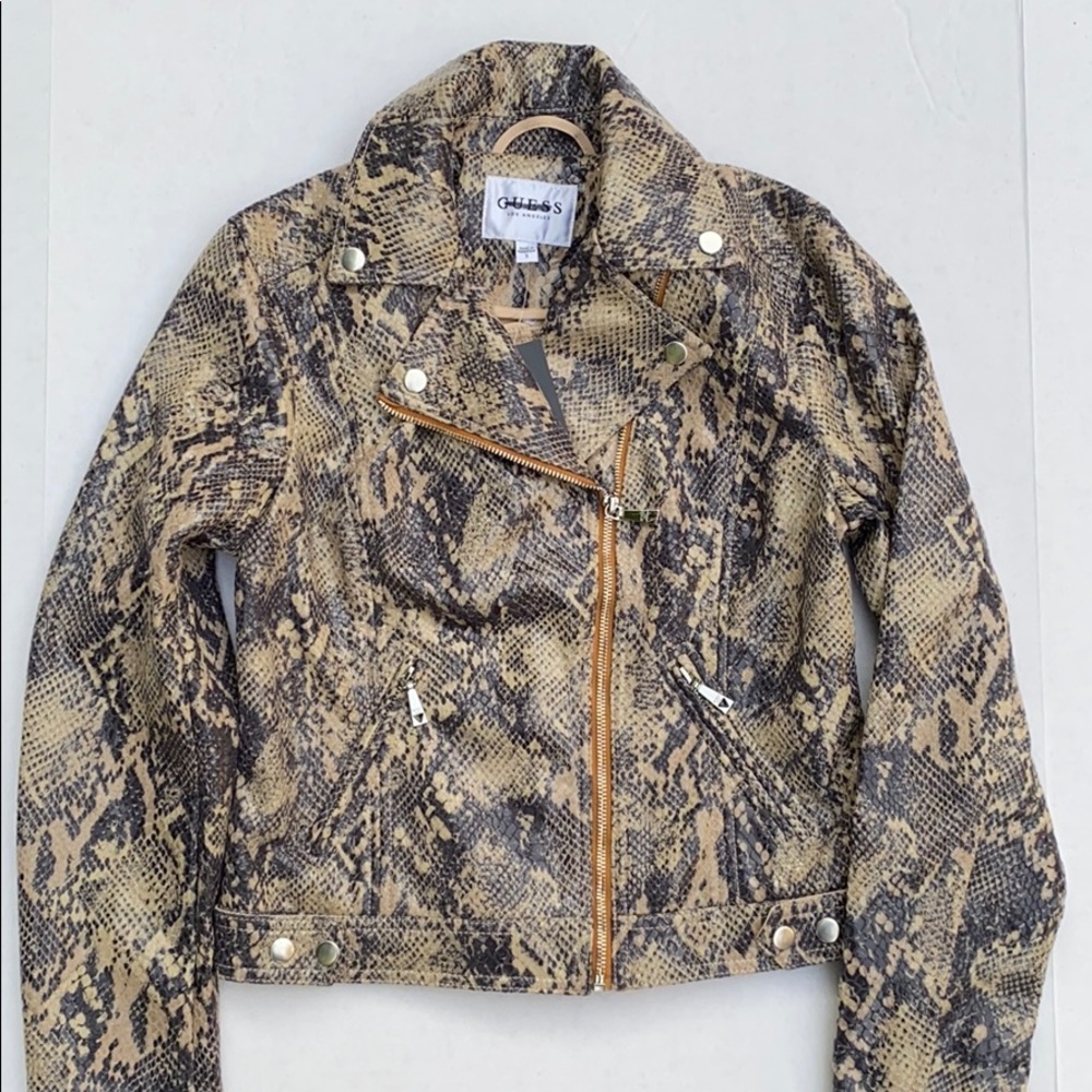 NEW GUESS Animal Print Women's Jacket SZ S